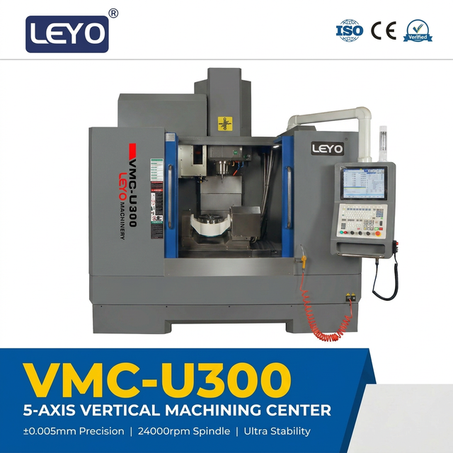 Leyo U300 Five Axis CNC Vertical Machining Center Simultaneous 5 Axis High Precision Machining