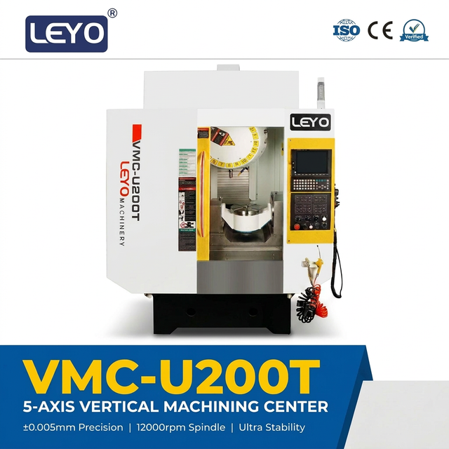 U200T CNC 5 Axis Vertical Machining Center Precise Miller Equipment Complex Surface Industrial Parts Manufacturing Pro