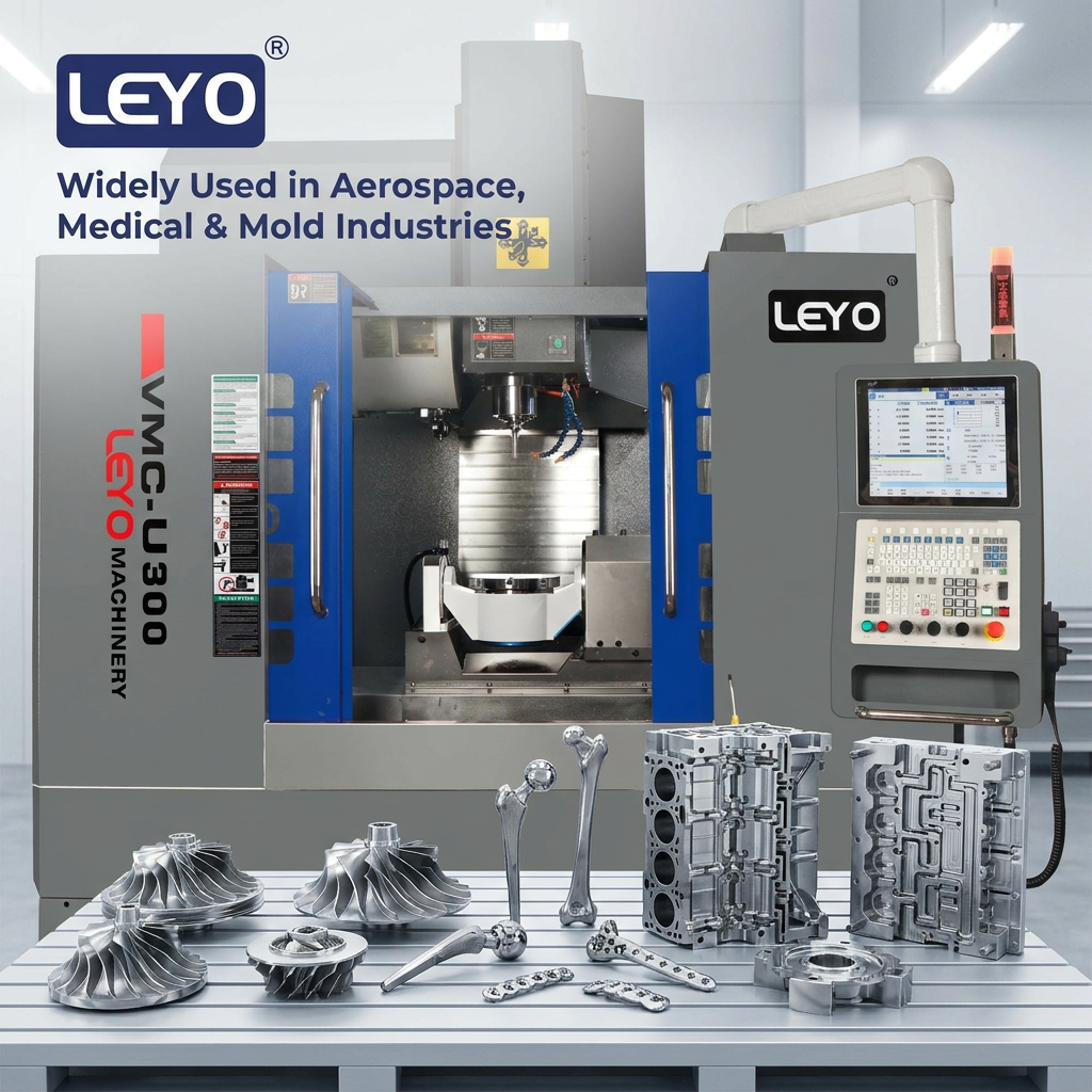 Leyo U300 Five Axis CNC Vertical Machining Center Simultaneous 5 Axis High Precision Machining